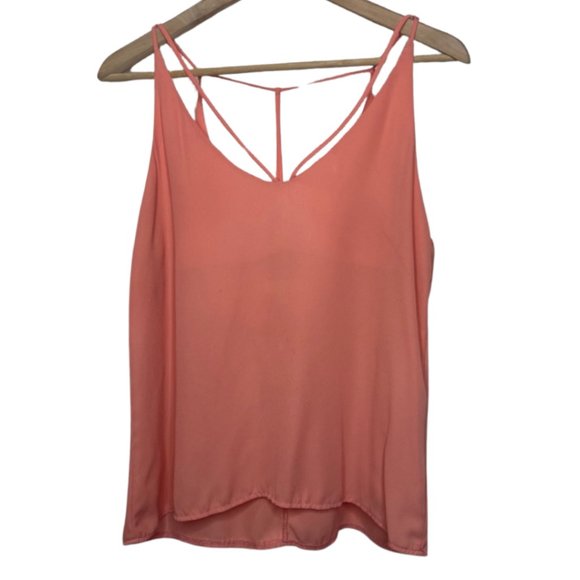 Dani Collection Tops - DANI COLLECTION | Lightweight Coral Strappy Tank Top | Size L